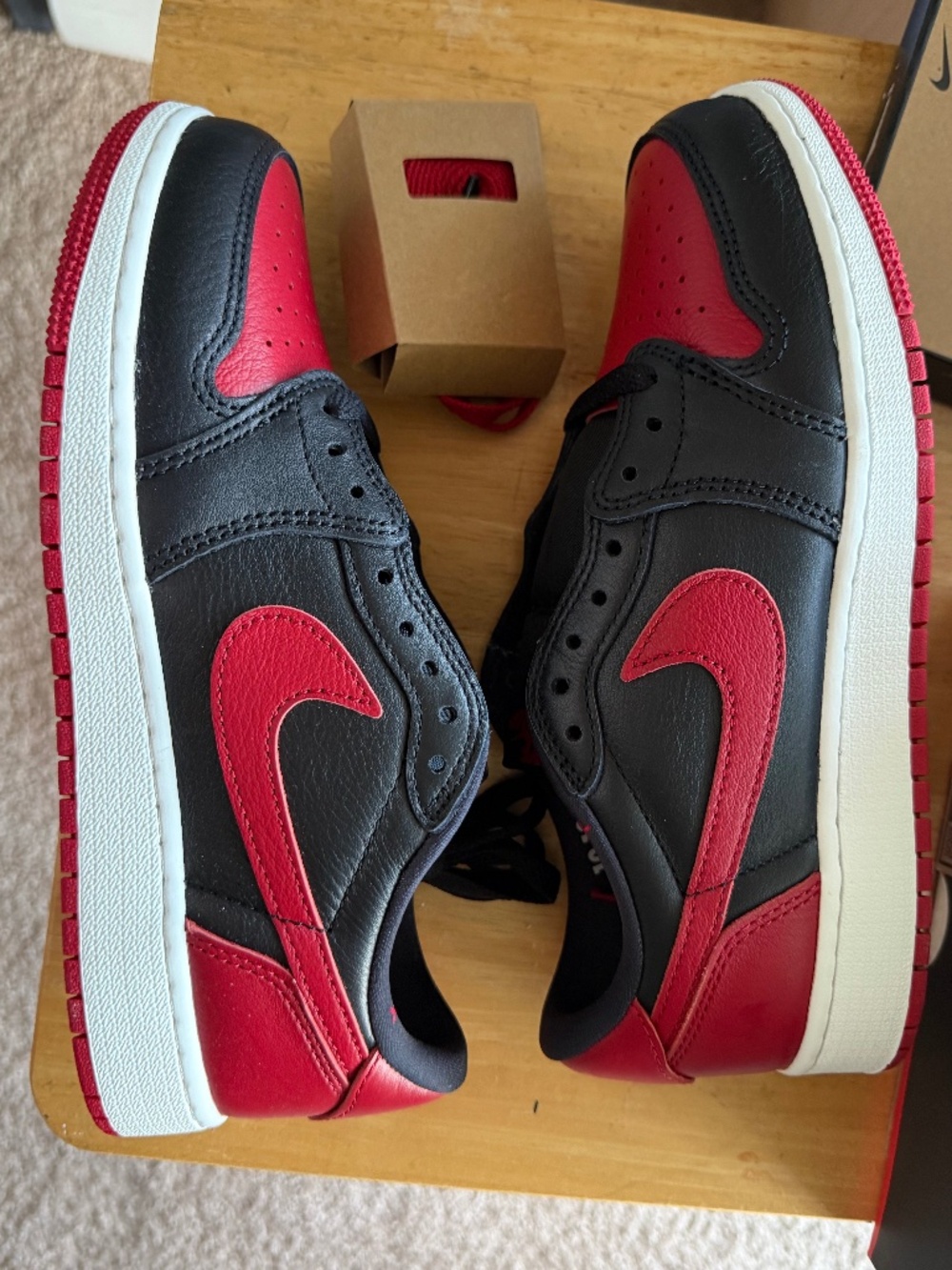 Limited Edition Nike Air Jordan 1 Retro Low OG “Banned” 6M/6Y/7.5W